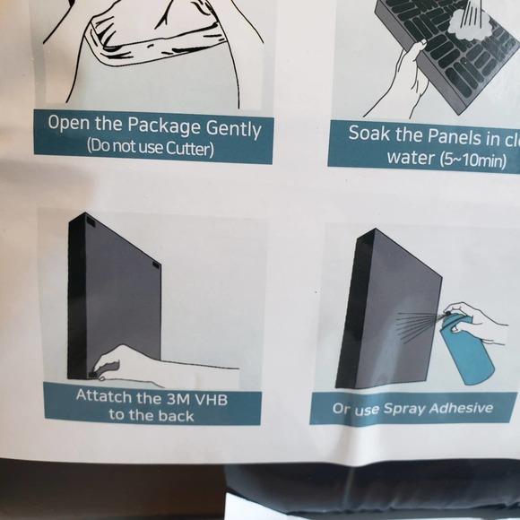 Foroomaco Acoustic Foam Panels Pack of 12 Sound Proofing Panels NIB Sealed - Picture 7 of 9